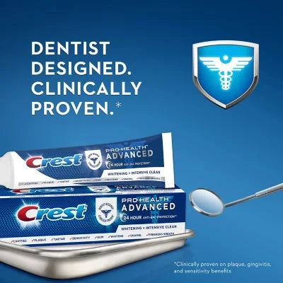 Crest Pro-Health Advanced Whitening + Intensive Clean Toothpaste, 5.8 oz. Crest 3D