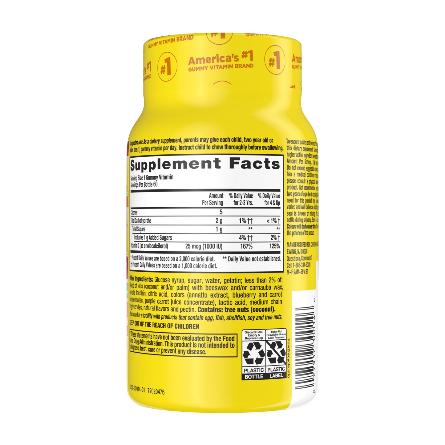 L'il Critters Vitamin D Gummy Bears, 60 Count L'il Critters