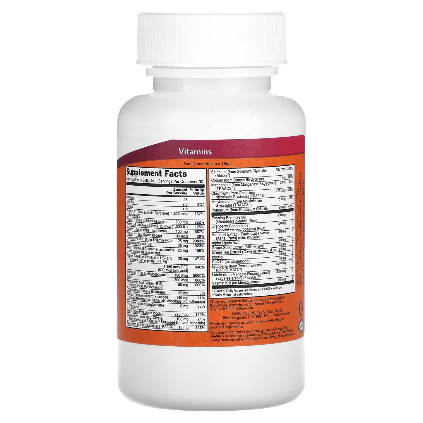 NOW Foods Supplements, Eve™ Women's Multivitamin - 90 softgels
