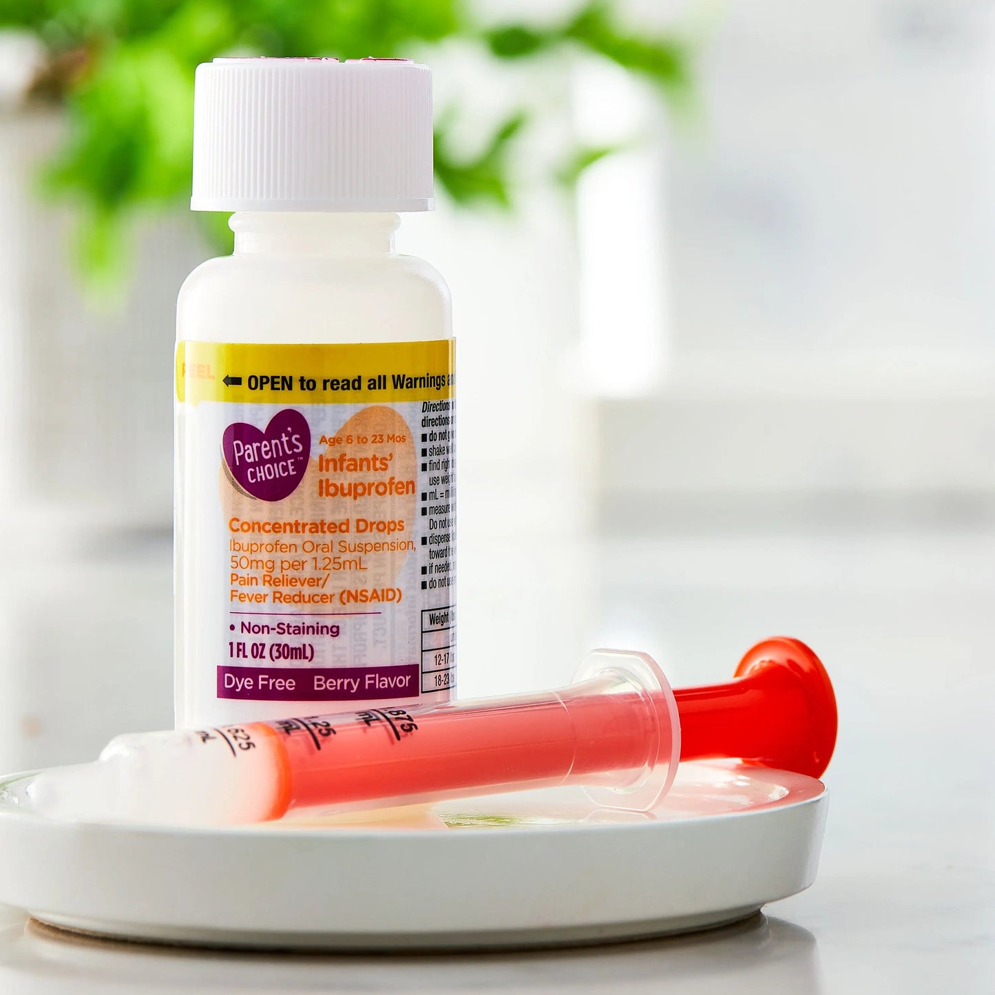 Equate Infants’ Drops, Ibuprofen Oral Suspension, 50 mg per 1.25 mL, Age 6 to 23 Months, 1 fl oz Parent's choice