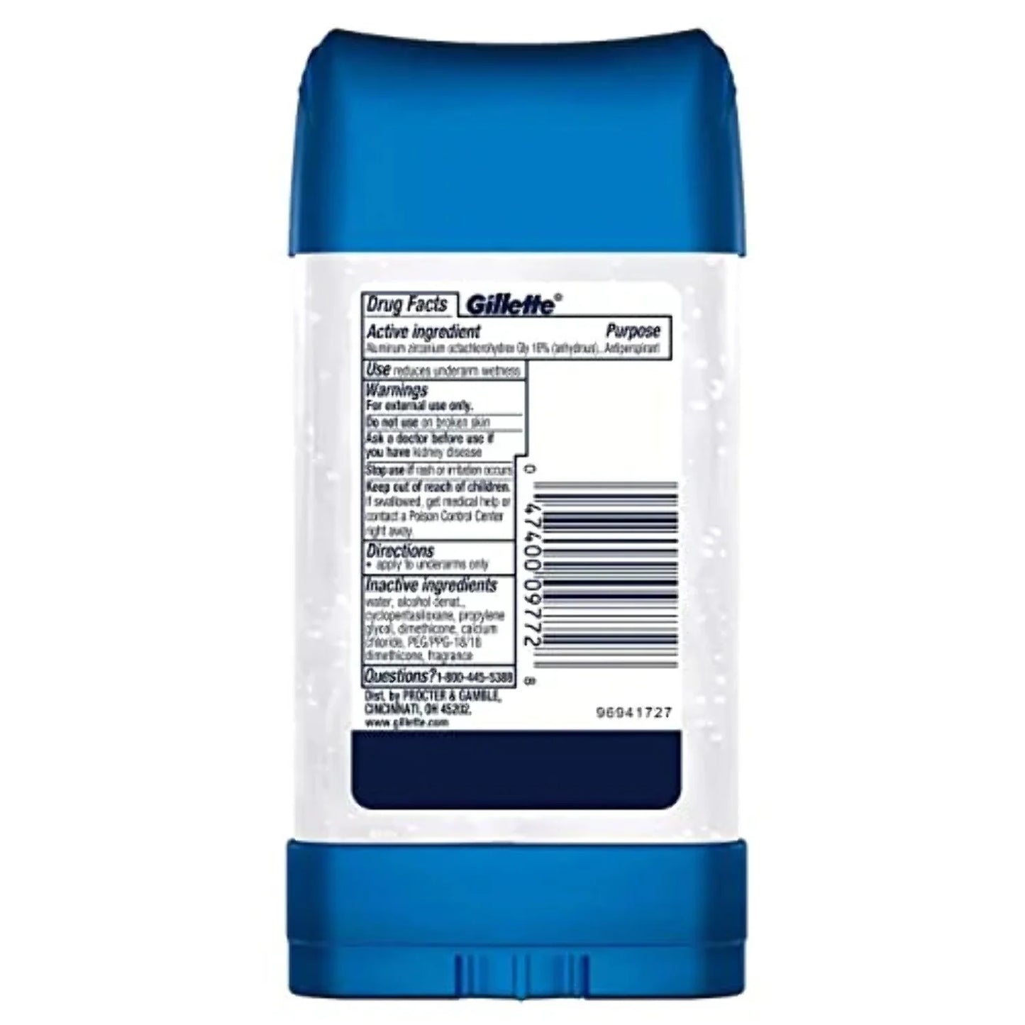 Gillette Cool Wave Clear Gel Men's Antiperspirant and Deodorant, 3.8 oz.