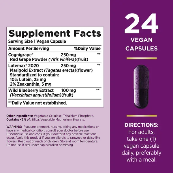 Nature's Bounty Brain Superfood Brain Supplements Active Mind, 60 Coated Caplets Nature's Bounty