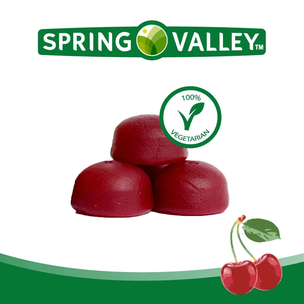 Spring Valley Beetroot Dietary Supplement Gummies, Cherry, 500 mg, 60 Count Spring Valley