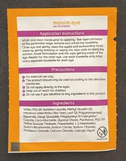 Blink-N-Clean Lens Drops, Blink Eye Drops for Contact Lenses, 15 ml Cleans & Moisturizes for Soft & RGP Lens Wearers, Bundled with 1 Tea Tree Oil Eyelid/Eyelash Wipe