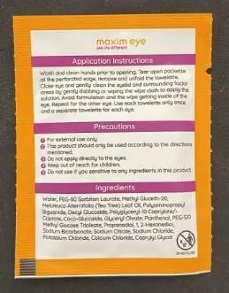 Blink-N-Clean Lens Drops, Blink Eye Drops for Contact Lenses, 15 ml Cleans & Moisturizes for Soft & RGP Lens Wearers, Bundled with 1 Tea Tree Oil Eyelid/Eyelash Wipe Maxim Eye