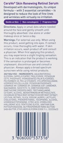 CeraVe Acne Skin Renewing Retinol Face Serum, 1 fl oz
