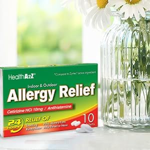 HealthA2Z® Allergy Relief | Cetirizine 10mg, 10 Tablets HEALTHA2Z