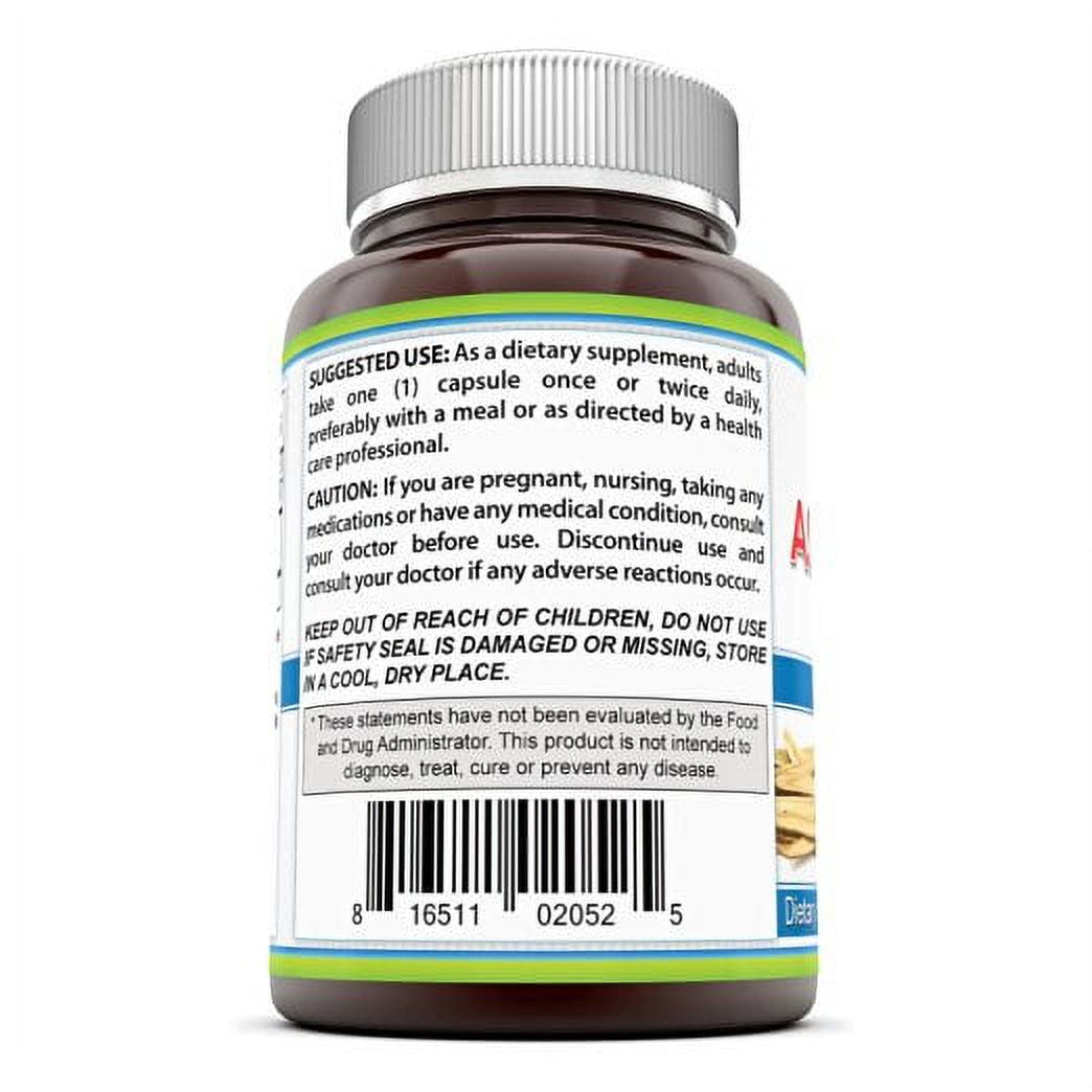 Pure Naturals Astragalus 1000 Mg 120 Capsules