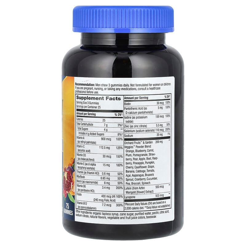 Nature's Way Alive Multivitamins 50+ Premium Gummies, 15 Vitamins and Minerals Gummies, 75 Gummies