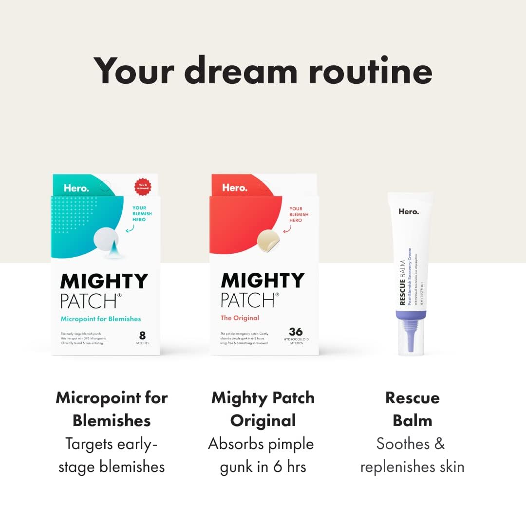 Mighty Patch Original 36ct and Rescue Balm Bundle