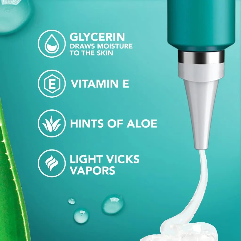 Vicks Sinex, Daily Moisturizing Nasal Balm, with Vitamin E, Hint of Aloe, Soothes and Hydrates Dry Skin Around The Nose, 0.5 FL OZ (Pack of 2) Vicks