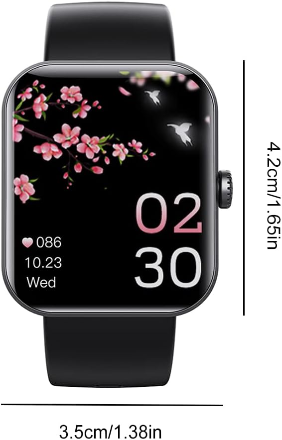 Geekran Smartwatch, Upgrade Non-invasive Blood Glucose Test Smart Watch, Blood Sugar Monitoring Smartwatch Fitness Watch with Blood Pressure Blood Oxygen Tracking Bluetooth Watch (Black - B)