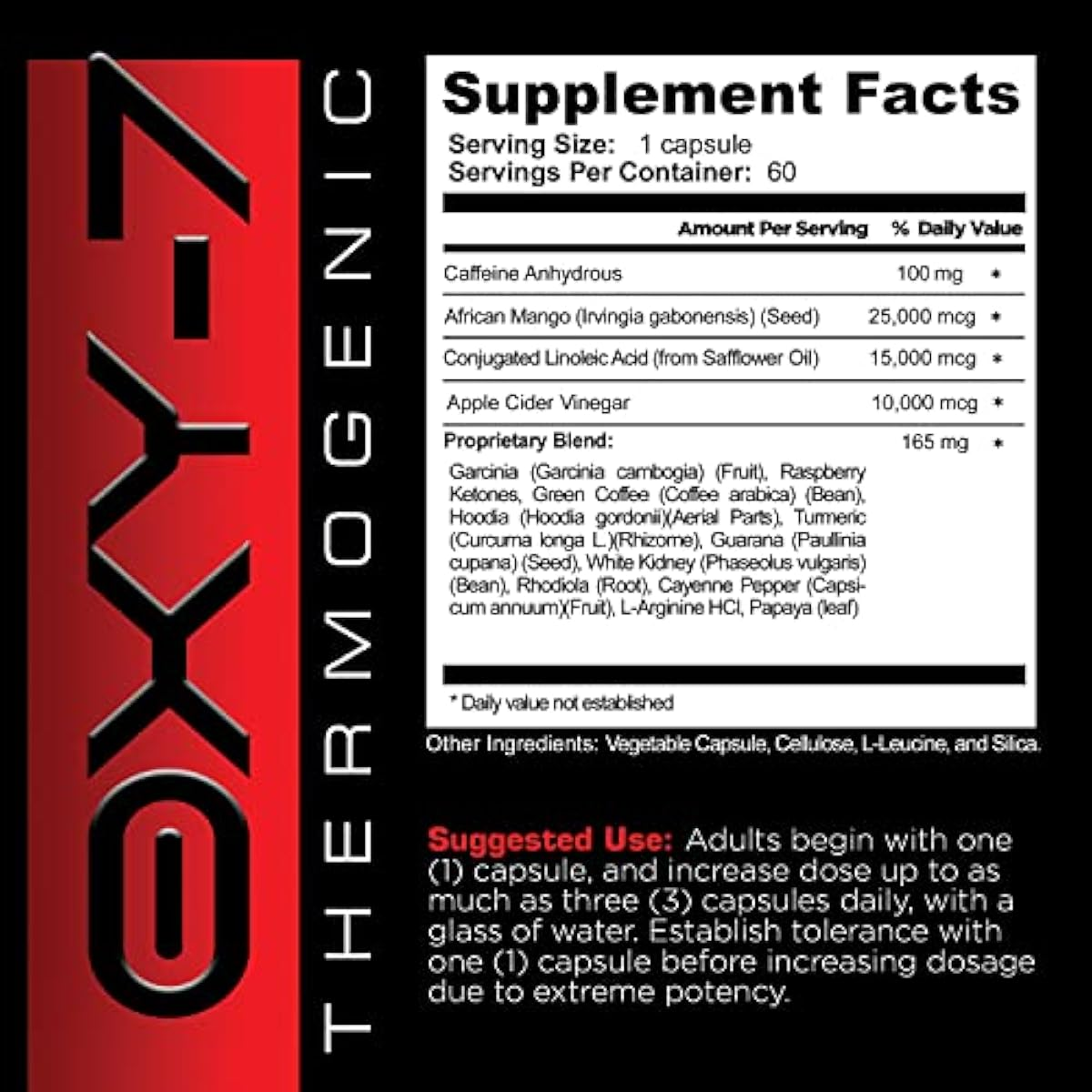 Herbwise Oxy-7 Thermogenic Fat Burner Hyper-Metabolizer, Diet Pill, Appetite Suppressant, Weight Loss Pills for Women and Men, 60 Veggie Capsules