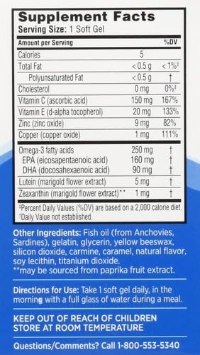 Bausch & Lomb Ocuvite Adult 50+ Eye Vitamin & Mineral