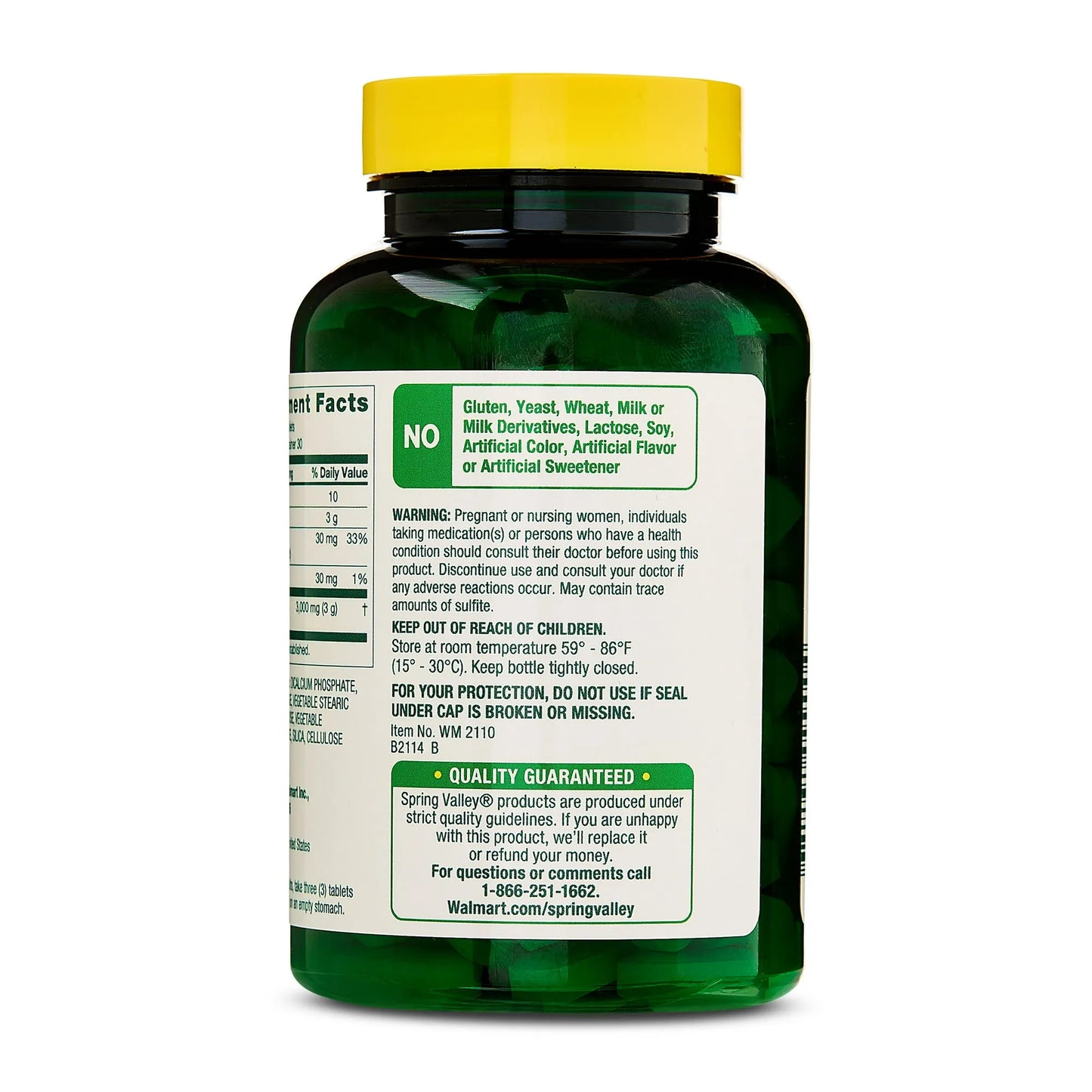 Spring Valley Collagen Type 1 & 3 plus Vitamin C, 1,000 mg, 90 Count