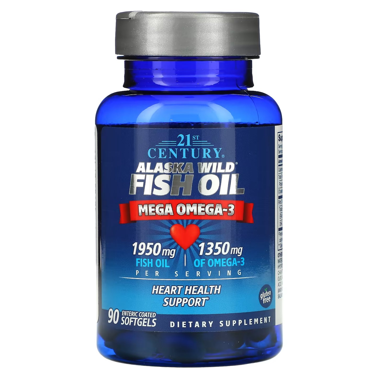 21st Century Alaska Wild Fish Oil Softgels, 90 Count