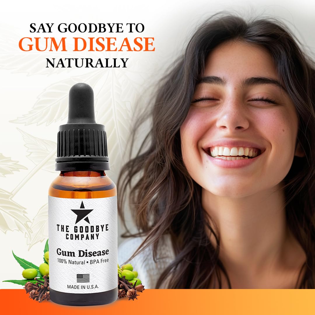 Gum Disease Treatment - 1 Fl Oz (Pack of 2) - USDA Organic Home Remedy for Oral Gum Disease - 100% Pure Neem and Clove Essential Oils for Oral Care