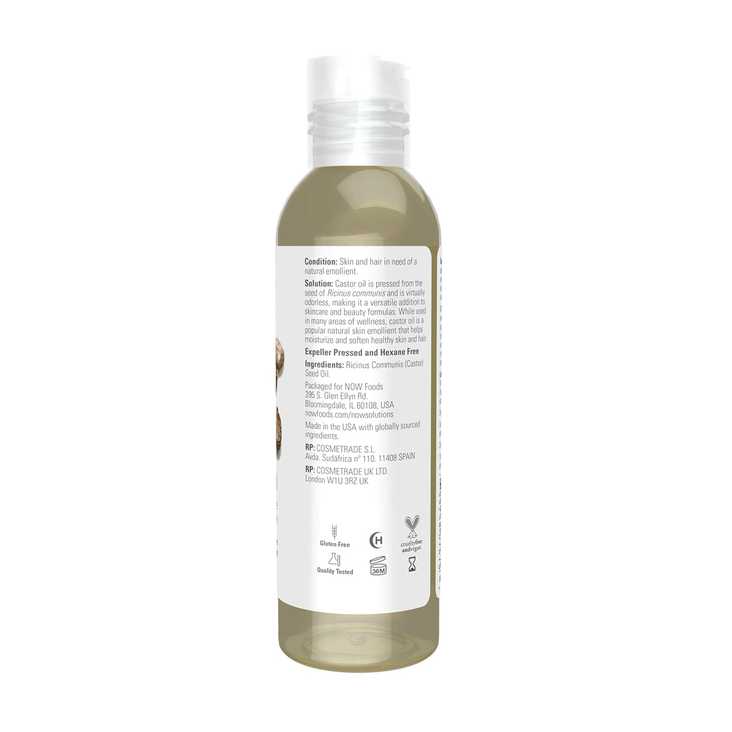 NOW Foods Solution, Castor Oil, 4oz