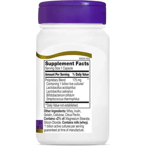 21st Century Acidophilus Probiotic Blend Capsules, 100 Count 21st Century