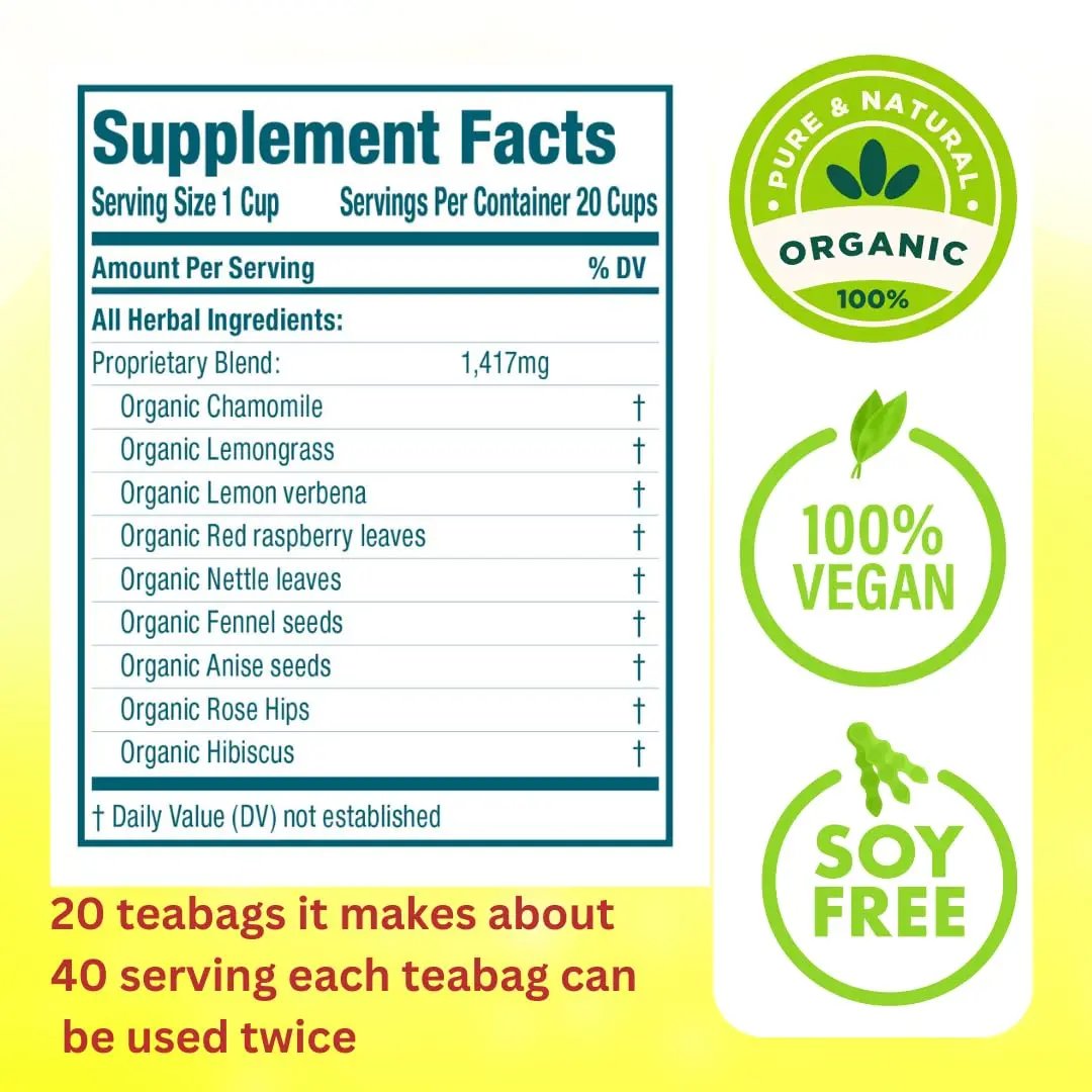 Lactation tea, healthy nursing by Secrets of Tea - ( Up to 40 Servings) Secrets Of Tea