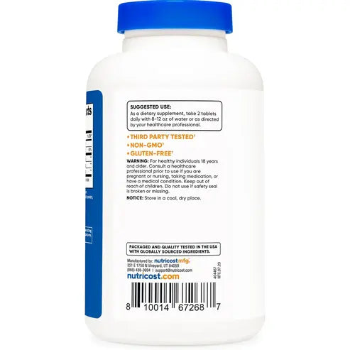 Nutricost Glucosamine 1800mg with Chondroitin & MSM, 240 Tablets, 120 Servings - Joint Support Formula - Non-GMO, Gluten Free