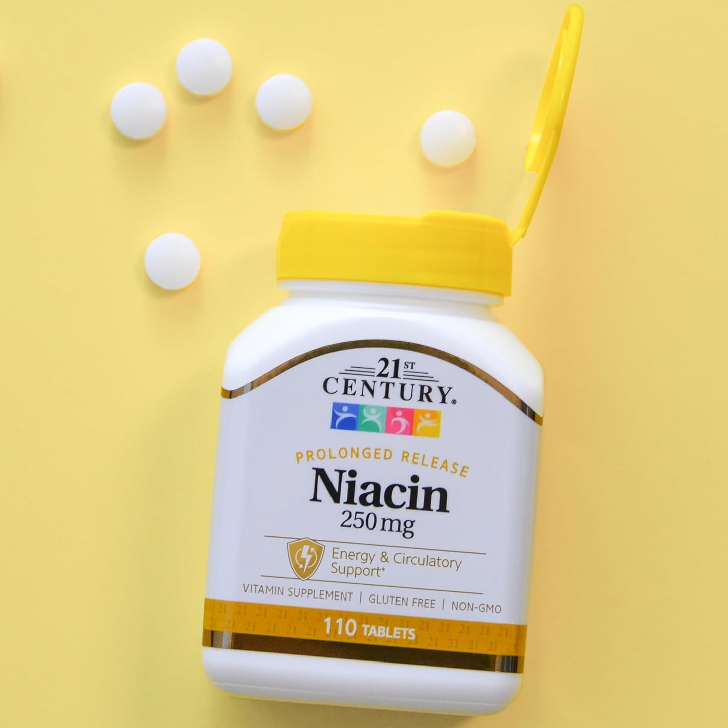 21st Century Niacinamide 250 mg Prolonged Release Tablets, 110 Count