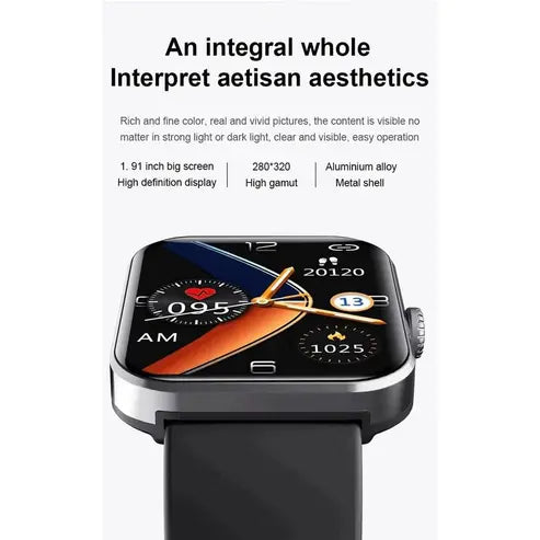 Bluetooth Fashion Smartwatch, 2023 Upgrade F57L Blood Glucose Monitoring Smartwatch Non-invasive Blood Sugar Test Smart Watch, Painless Blood Glucose