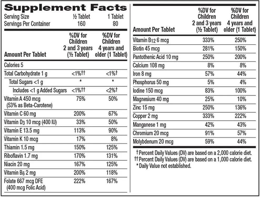 Centrum Kids Multivitamin Supplement Chewable, Fruit, 80 Count Centrum
