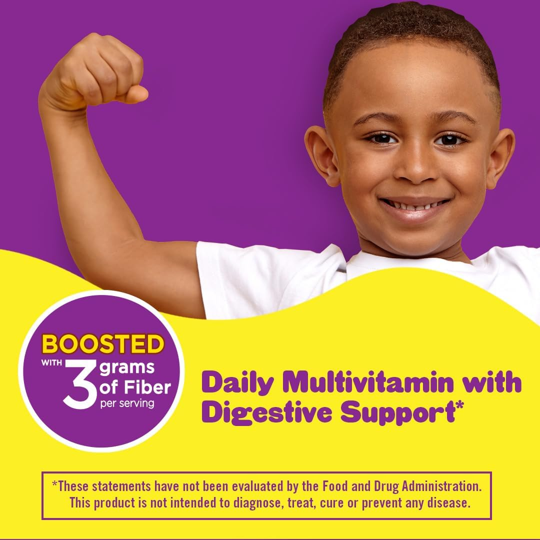 L'il Critters Multi Plus Digestion Gummy Daily Multi Vitamin for Kids, Digestive Support Support, 90 Gummies L'il Critters