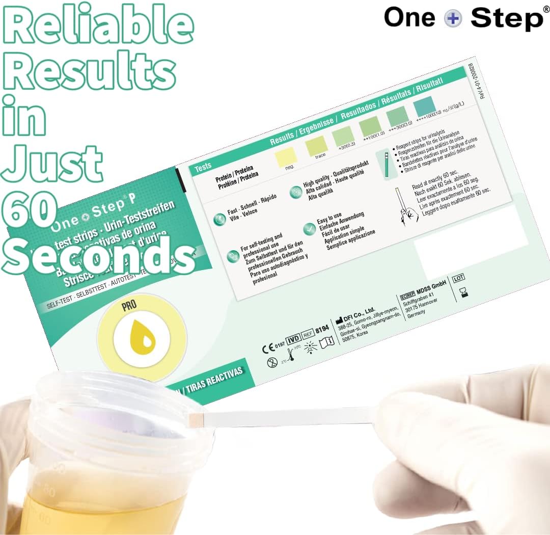 One Step Protein Urine Testing Kit 100 Test Strips