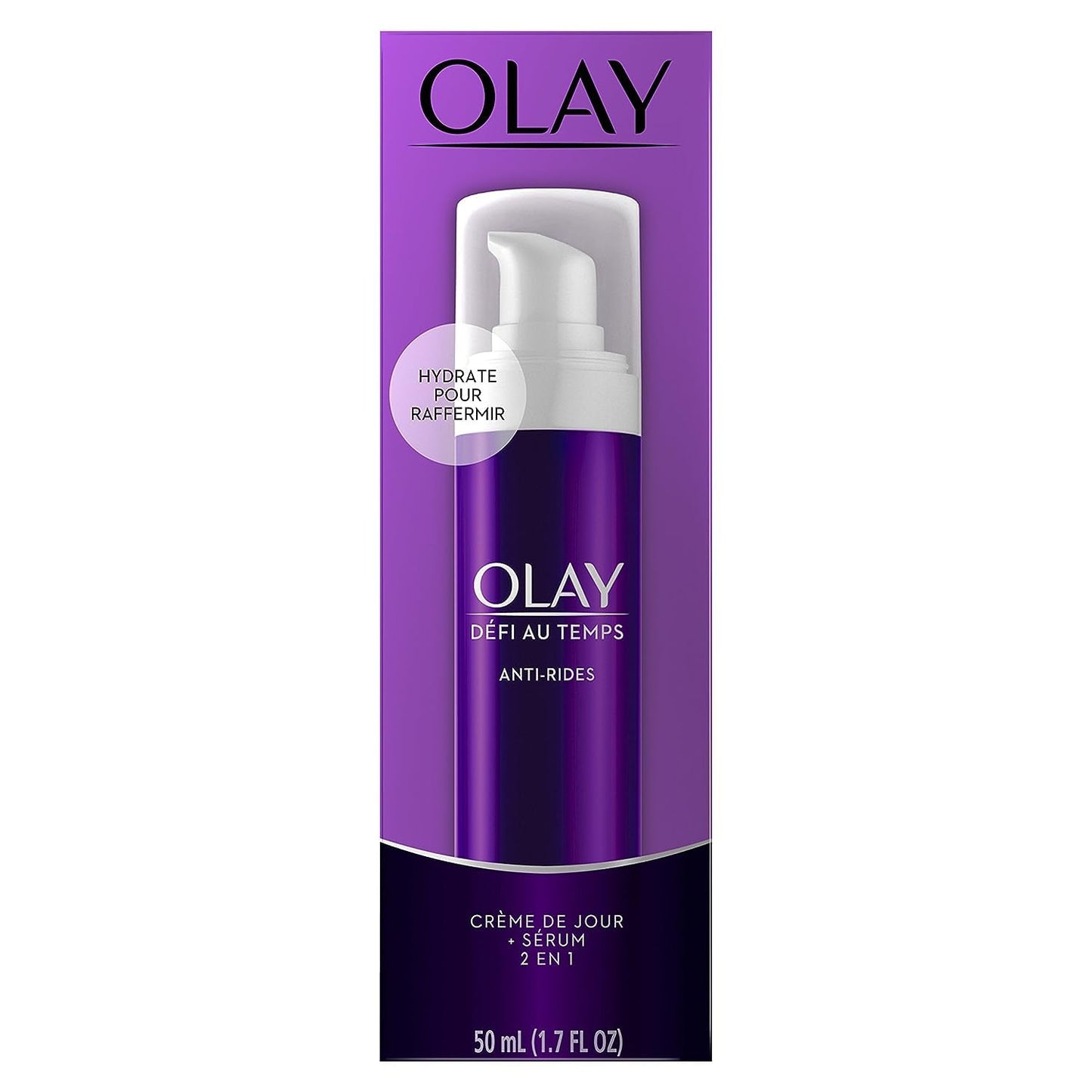 Olay Wrinkle Cream by Olay Age Defying 2-in-1 Anti-Wrinkle Day Cream Plus Serum, 50 ml