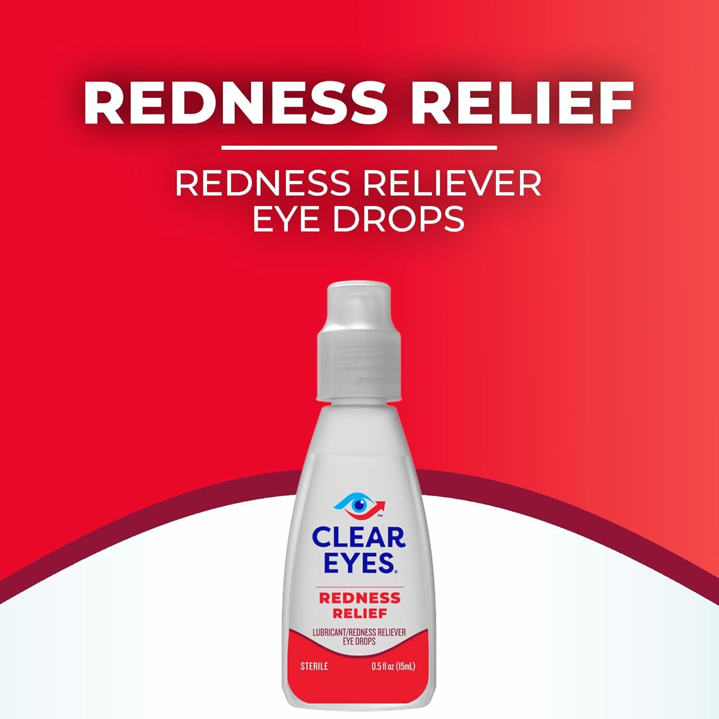 Clear Eyes Redness Eye Relief Eye Drops, 0.5 Fl Oz