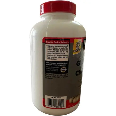 KIRKLAND Glucosamine HCI 1500mg Chondroitin Sulfate 1200mg 220 Tablets