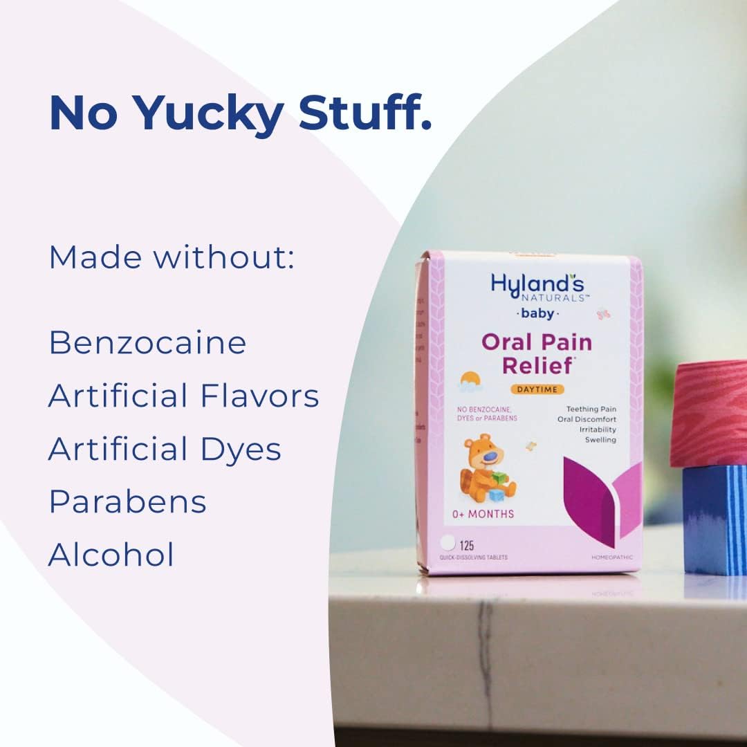 Hyland's Naturals Baby Nighttime Oral Pain Relief, 125 tablets