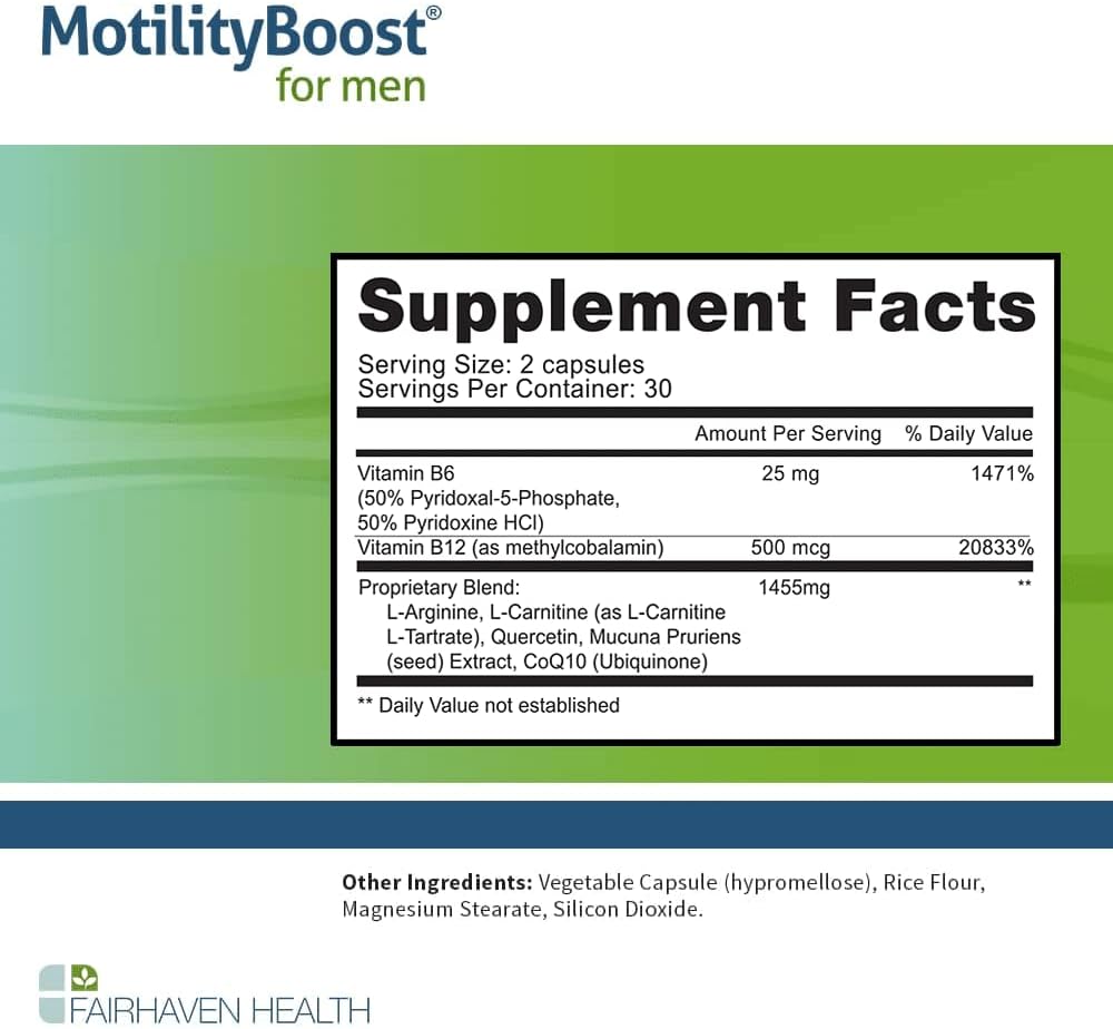 FertilAid for Men, MotilityBoost, Countboost Bundle - Male Fertility Stack with Preconception Vitamin & Fertility Formula Targets Count, Motility, Morphology, with Maca, Ashwagandha, CoQ10, Zinc Fairhaven Health