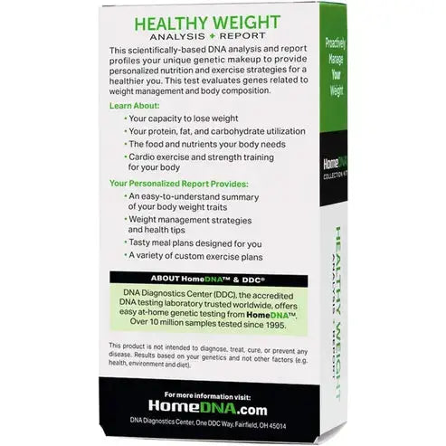 HomeDNA™ Healthy Weight At-Home DNA Test Kit HomeDNA
