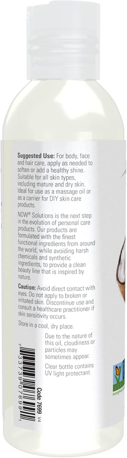 NOW Foods Solution, Liquid Coconut Oil, 4oz
