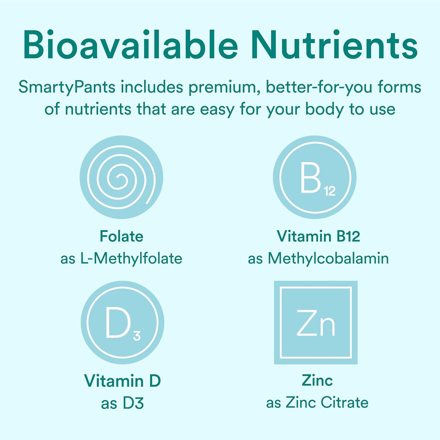 SmartyPants Prenatal Vitamins for Women, Sugar Free Multivitamin Gummies: Methylfolate, Omega 3 (ALA) Vitamin D3, C, Vitamin B12, B6, A, K & Zinc, Inositol, Erythritol Free, 60 Count (20 Day Supply)