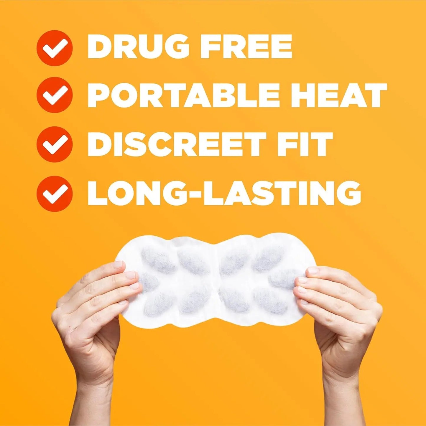 Menstrual Pain Relief Heatwrap, Soothing Heat For Up To 8 Hours of Period Pain Relief, Adheres to Clothes, Discreet, Portable Heat For Real Relief ThermaCare