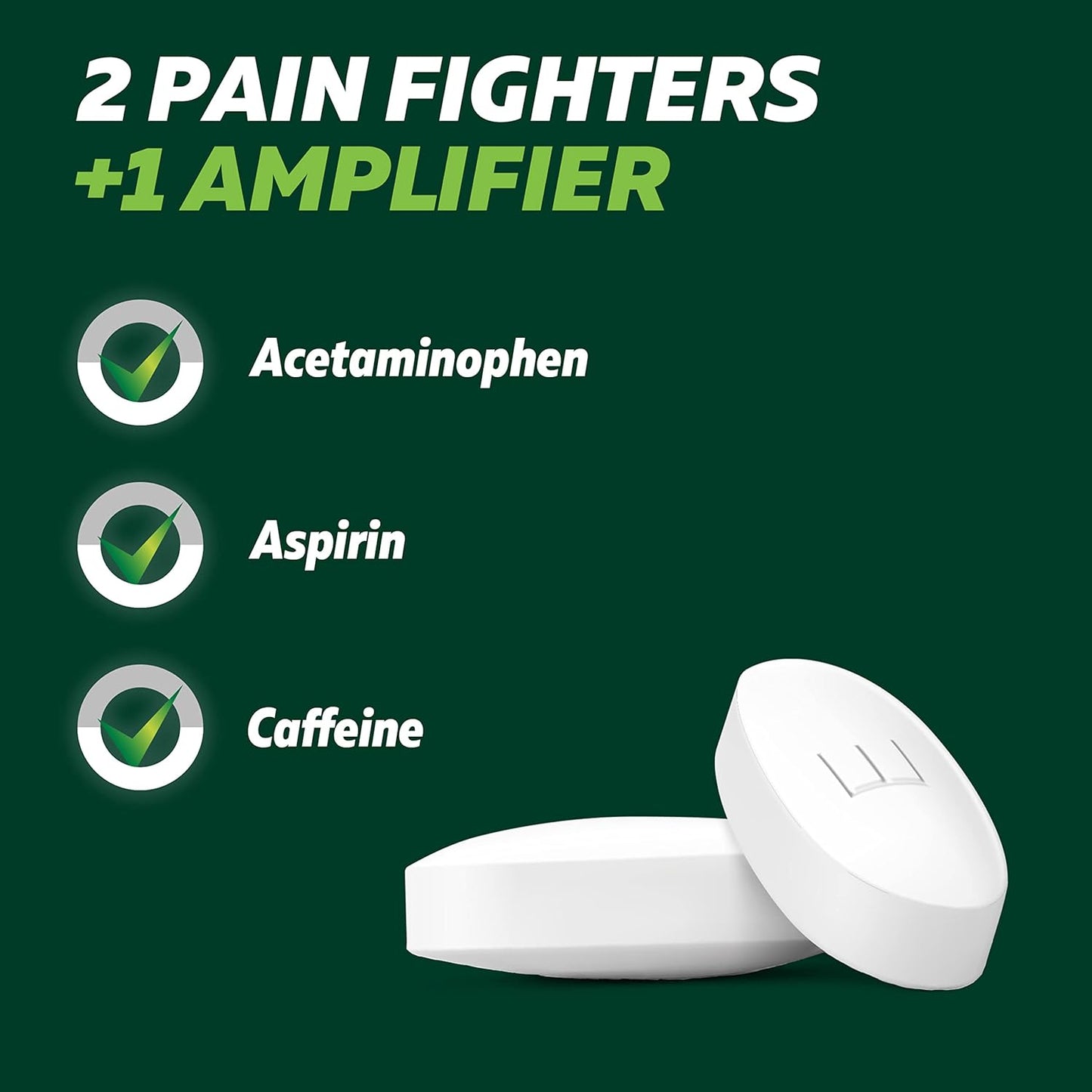 Excedrin Extra Strength Caplets for Headache Pain Relief, 250mg Acetaminophen, Aspirin 250mg, Caffeine 65mg, 24 Count