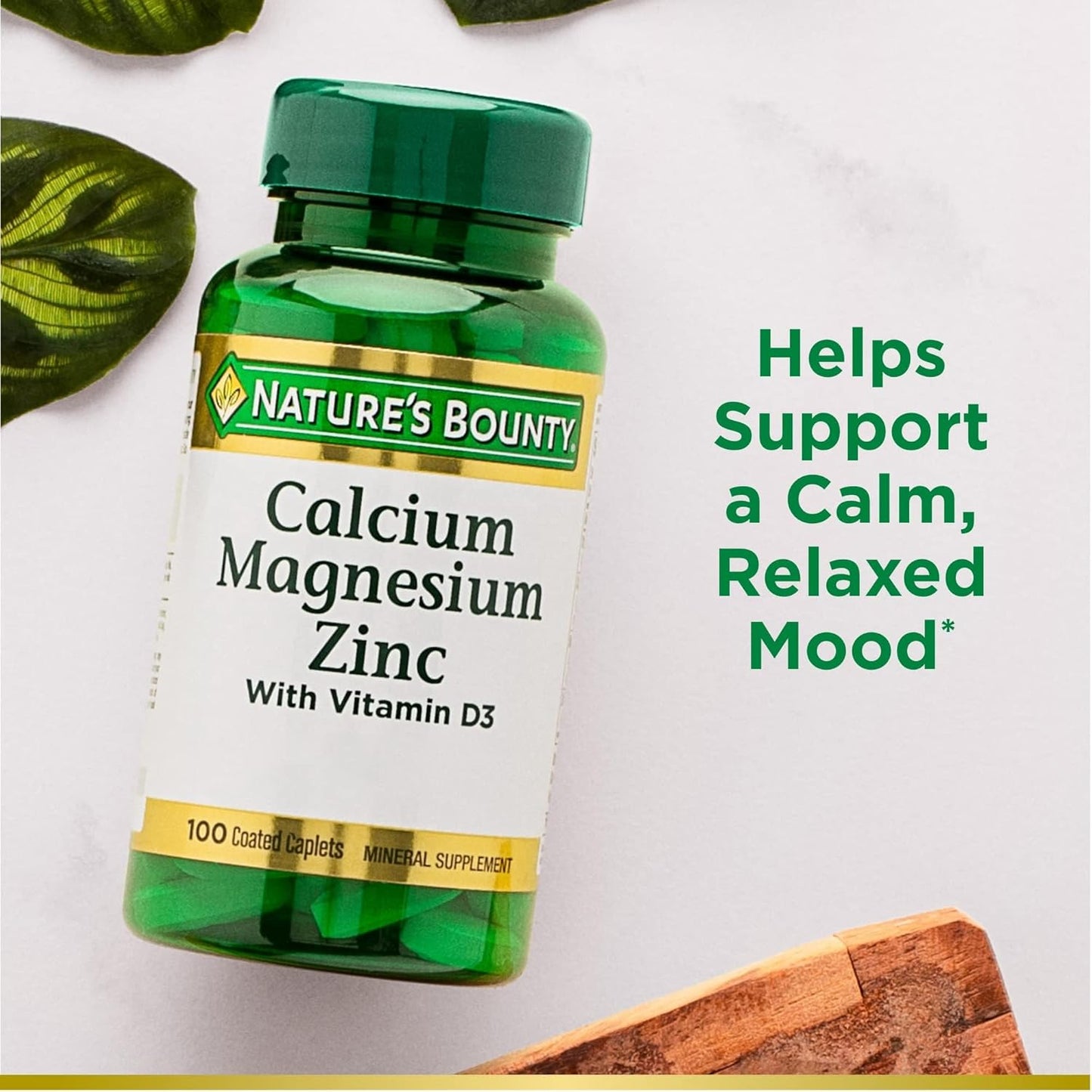 Nature's Bounty Calcium-Magnesium-Zinc 100 Caplets