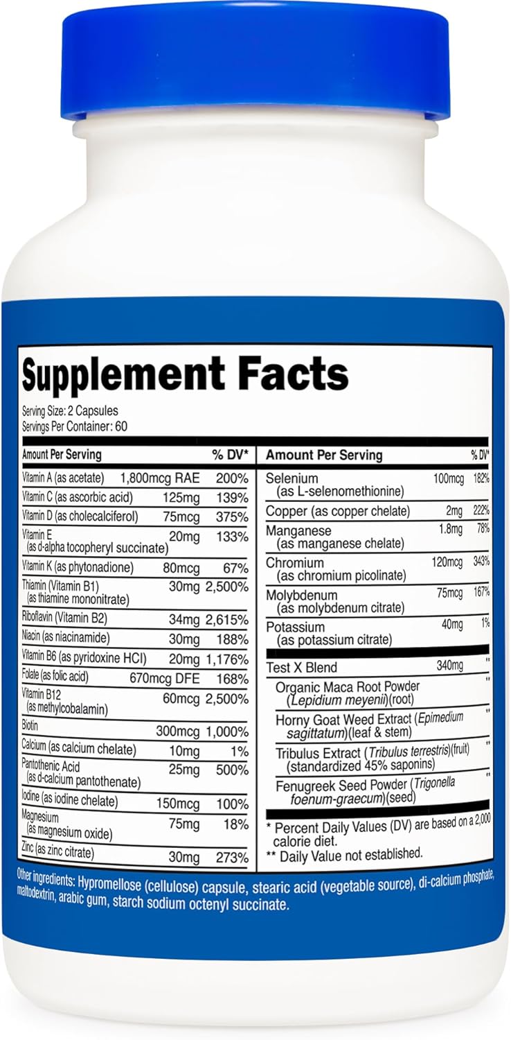 Nutricost Multivitamin for Men 120 Capsules - Vitamins and Minerals for The Healthy Man