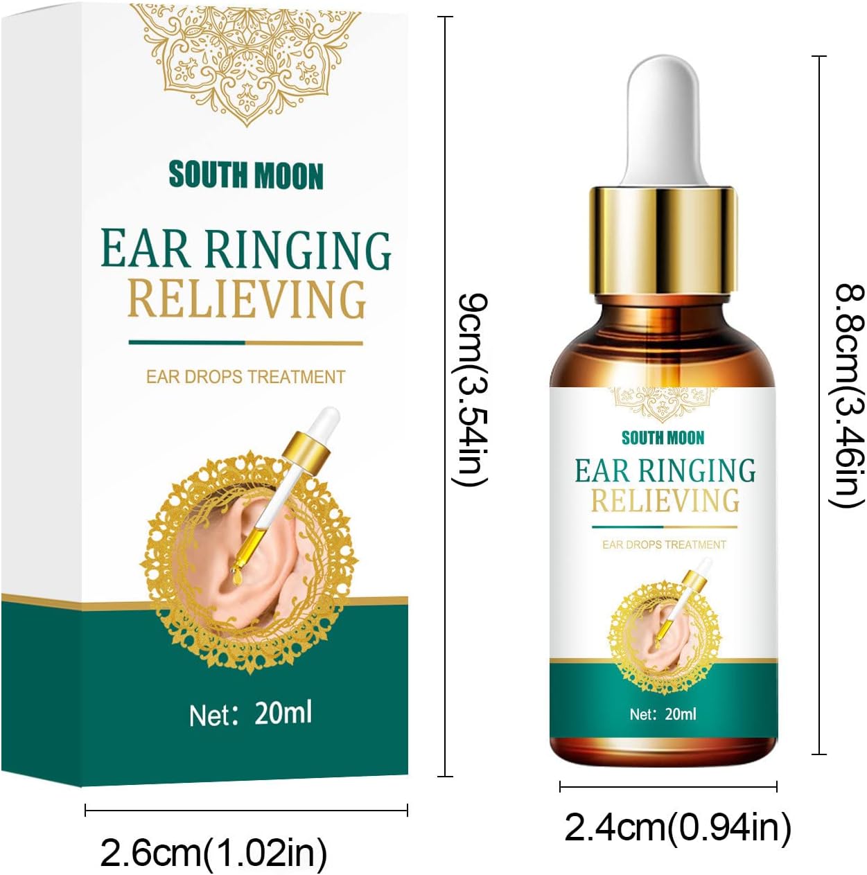 FLOF 20ml Ear Otitis Drops Ear Tinnitus Sore Deafness Treatment Herbal Medicine