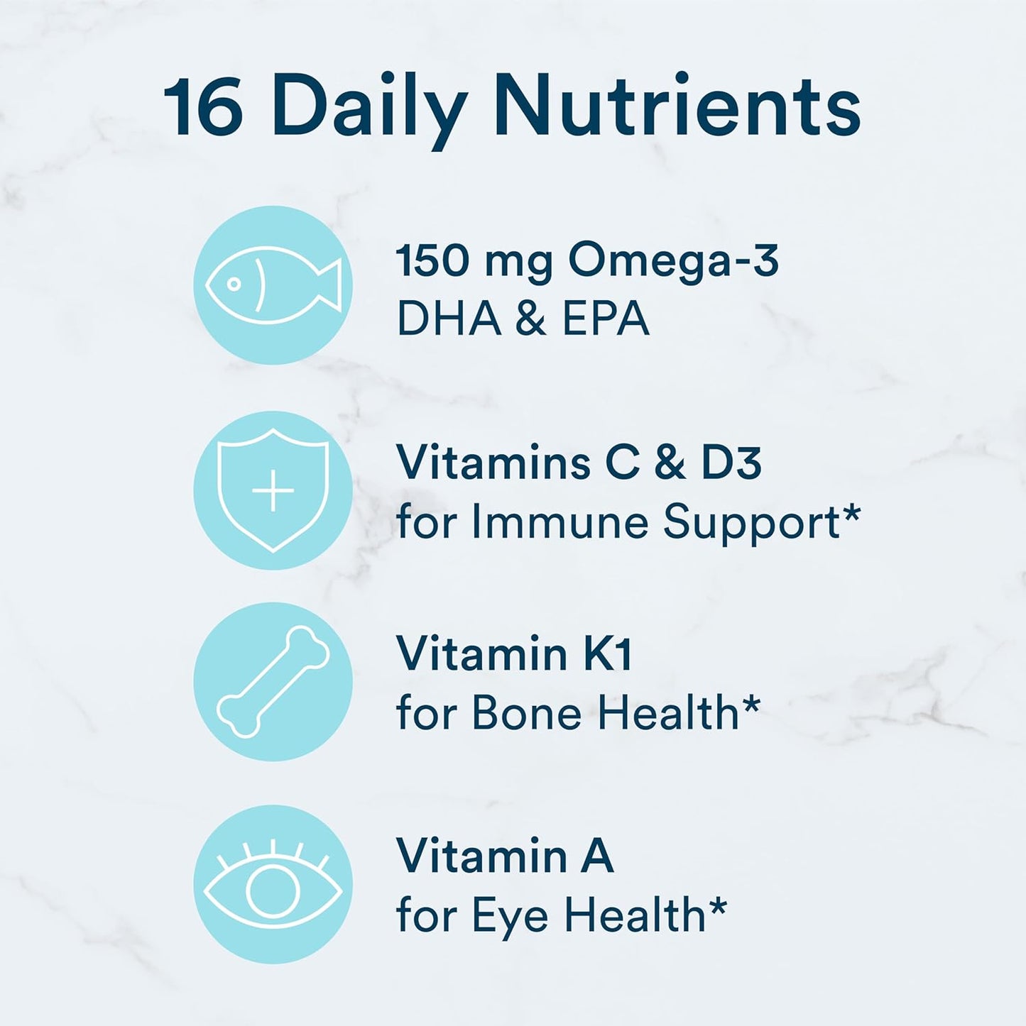 SmartyPants Daily Gummy Multivitamin Adult: Vitamin C, D3, & Zinc for Immunity, Omega 3 Fish Oil (DHA/EPA), Iodine, Choline, Vitamin B6, E, B12, 180 count (30 Day Supply)
