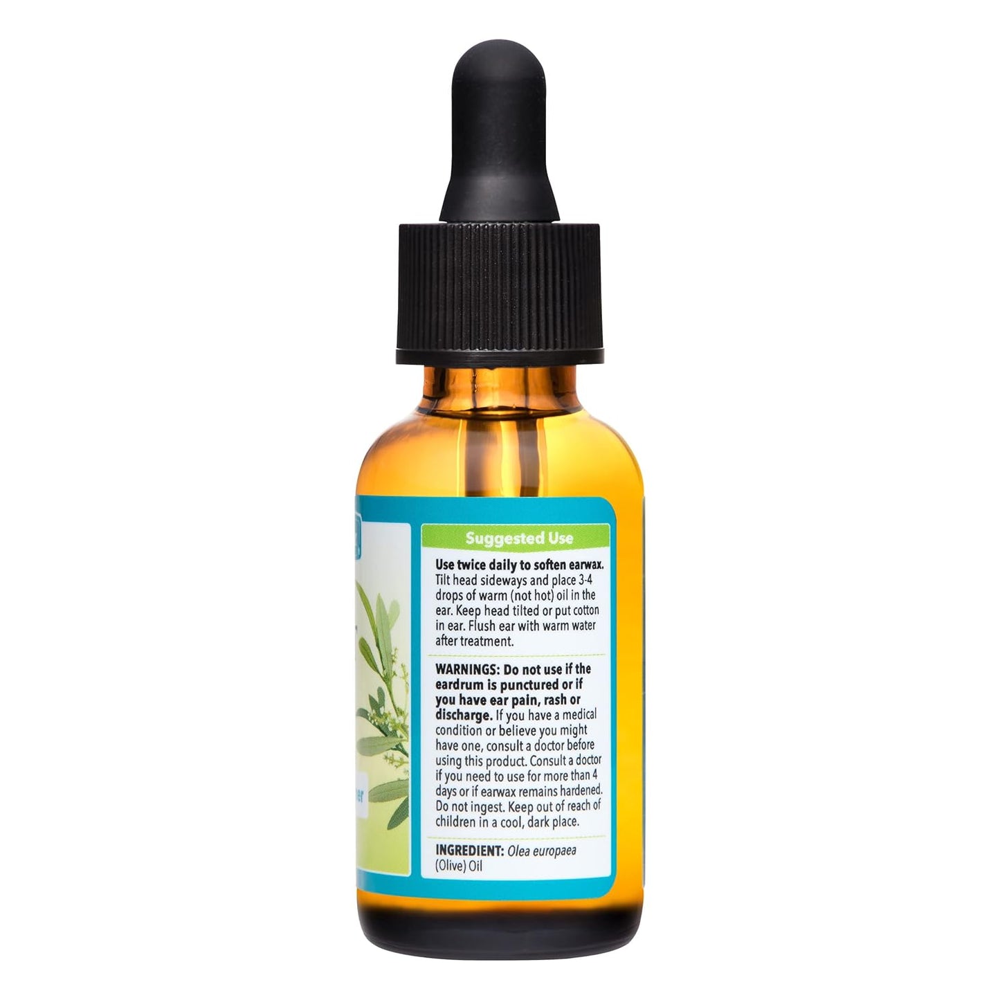 De La Cruz 100% Pure Sweet Oil for Ears - All Natural Ear Wax Softener with Dropper - 1 Fl OZ