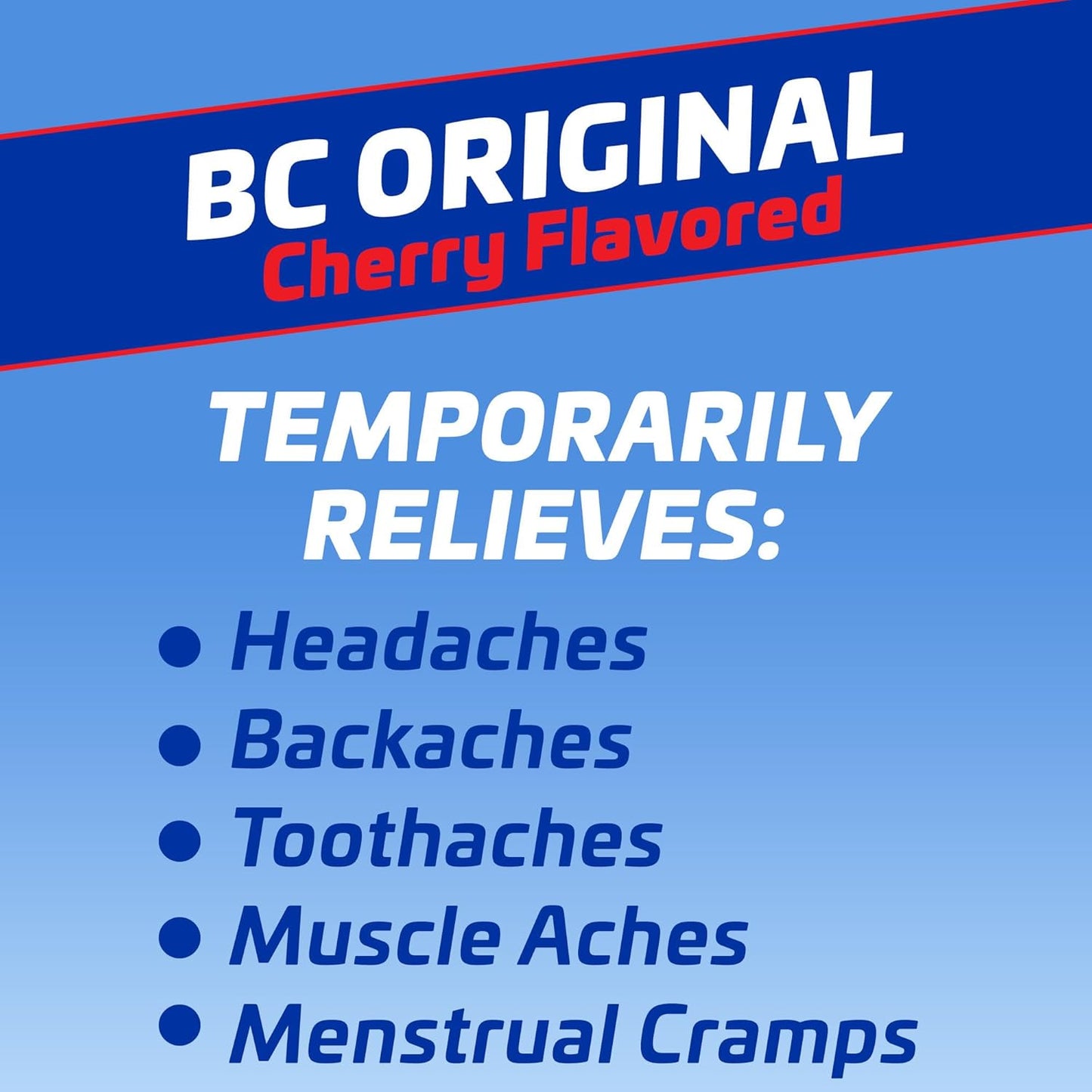 BC Powder Pain Reliever, Cherry Flavor, 24 Count