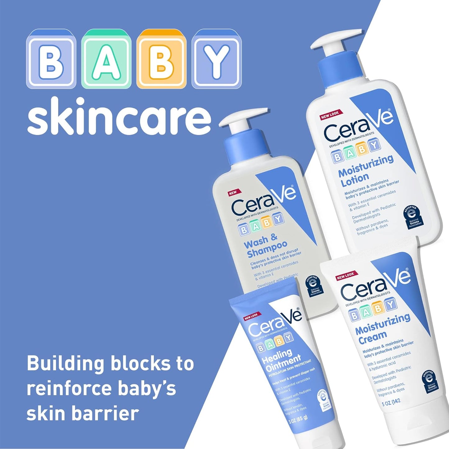 CeraVe Baby Cream | Gentle Moisturizing Cream with Ceramides | Fragrance, Paraben, Dye & Phthalates Free | Rich & Non-Greasy Feel | Gentle Baby Skin Care | 8 Ounce