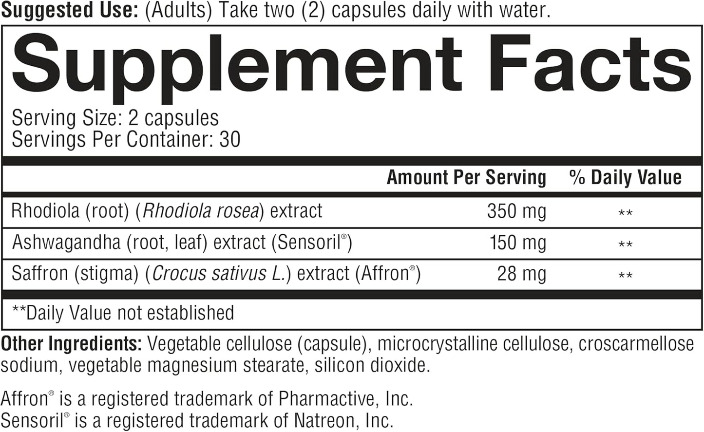 Youtheory Saffron - Vegan Energy Supplement for Men & Women* - 60 Vegetarian Capsules Youtheory