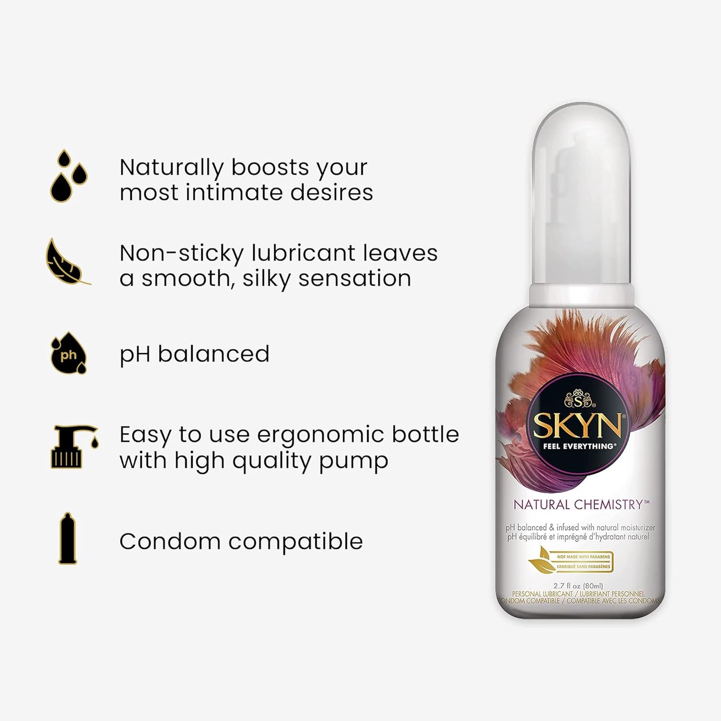 SKYN Natural Chemistry Lubricant – 2.7 fl. oz