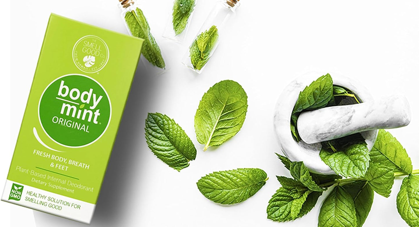 Body Mint Original | Chlorophyll Deodorizing Supplement for Full Body Freshness | 50 tabs